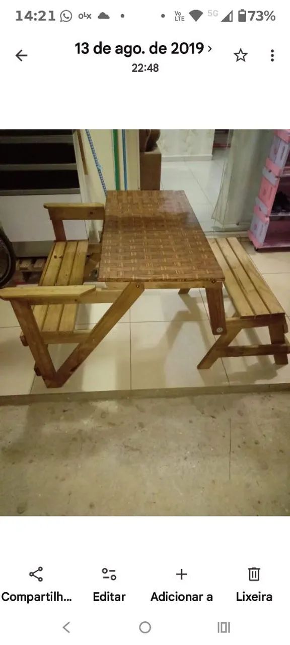 Banco mesa de piquenique  - Foto 2