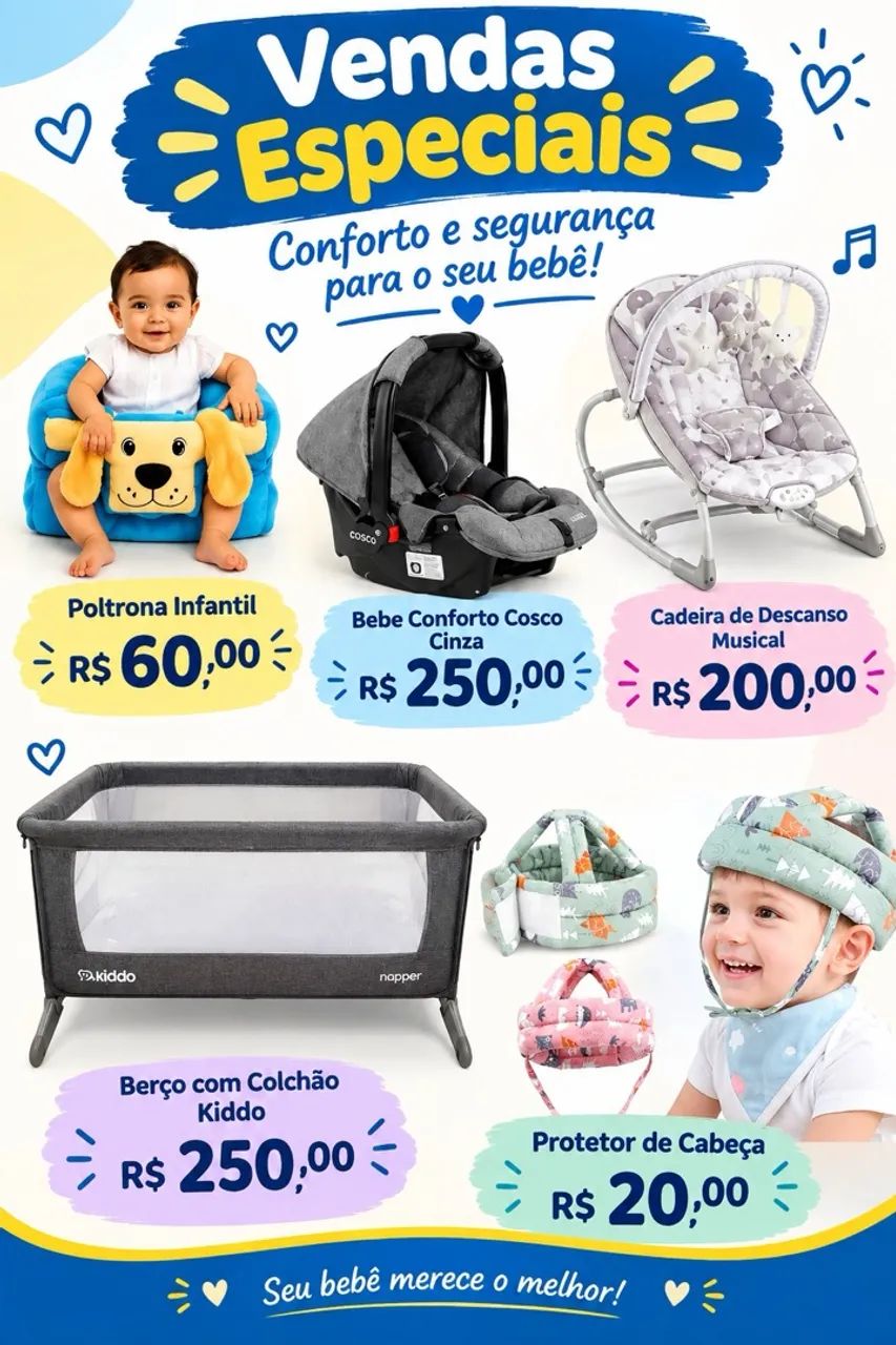 Ofertas de itens de bebê 