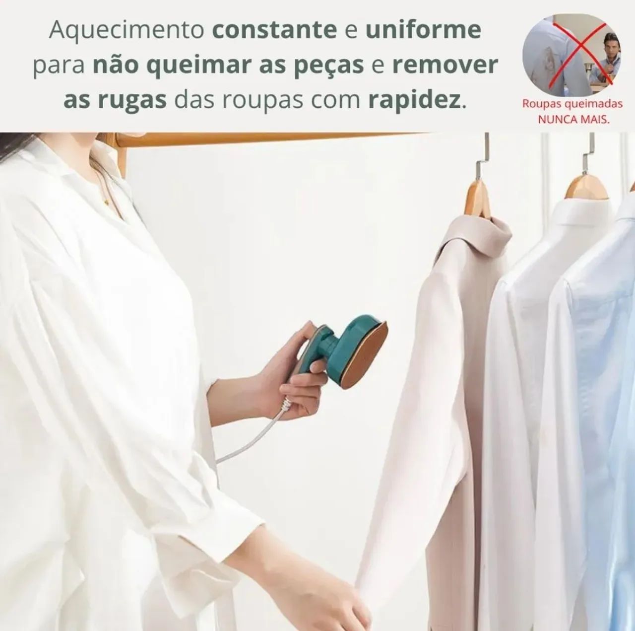 Mini Ferro de passar portátil para viagens - Foto 5