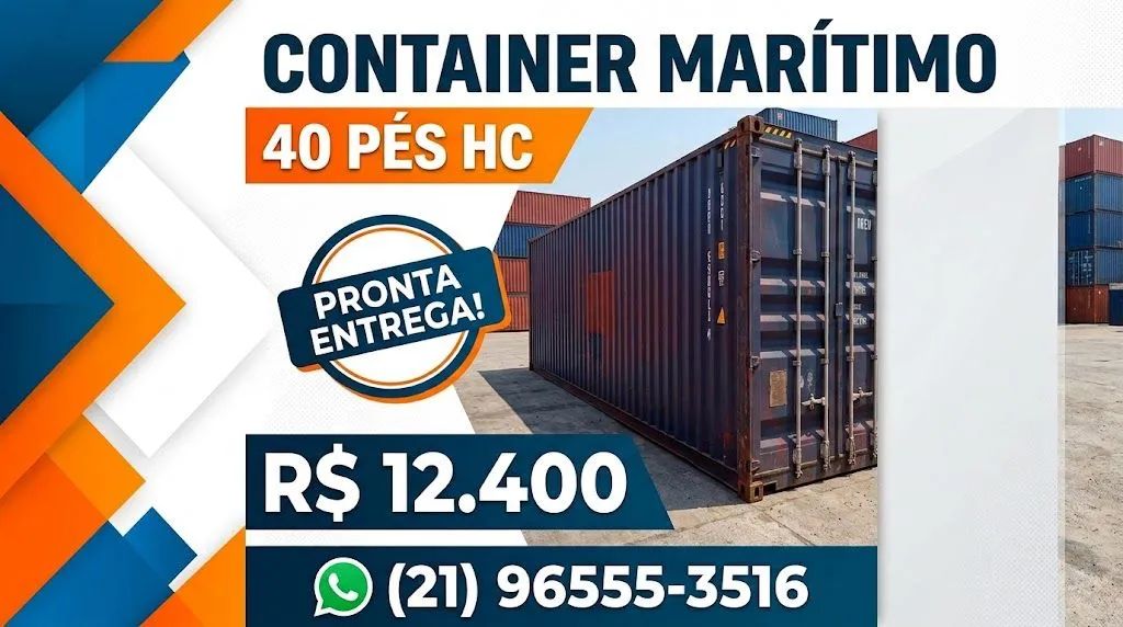 Container marítmo 40 pés 