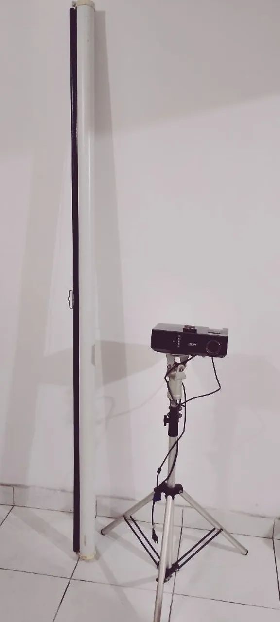 PROJETOR ACER X1163 + telão e tripé  - Foto 5