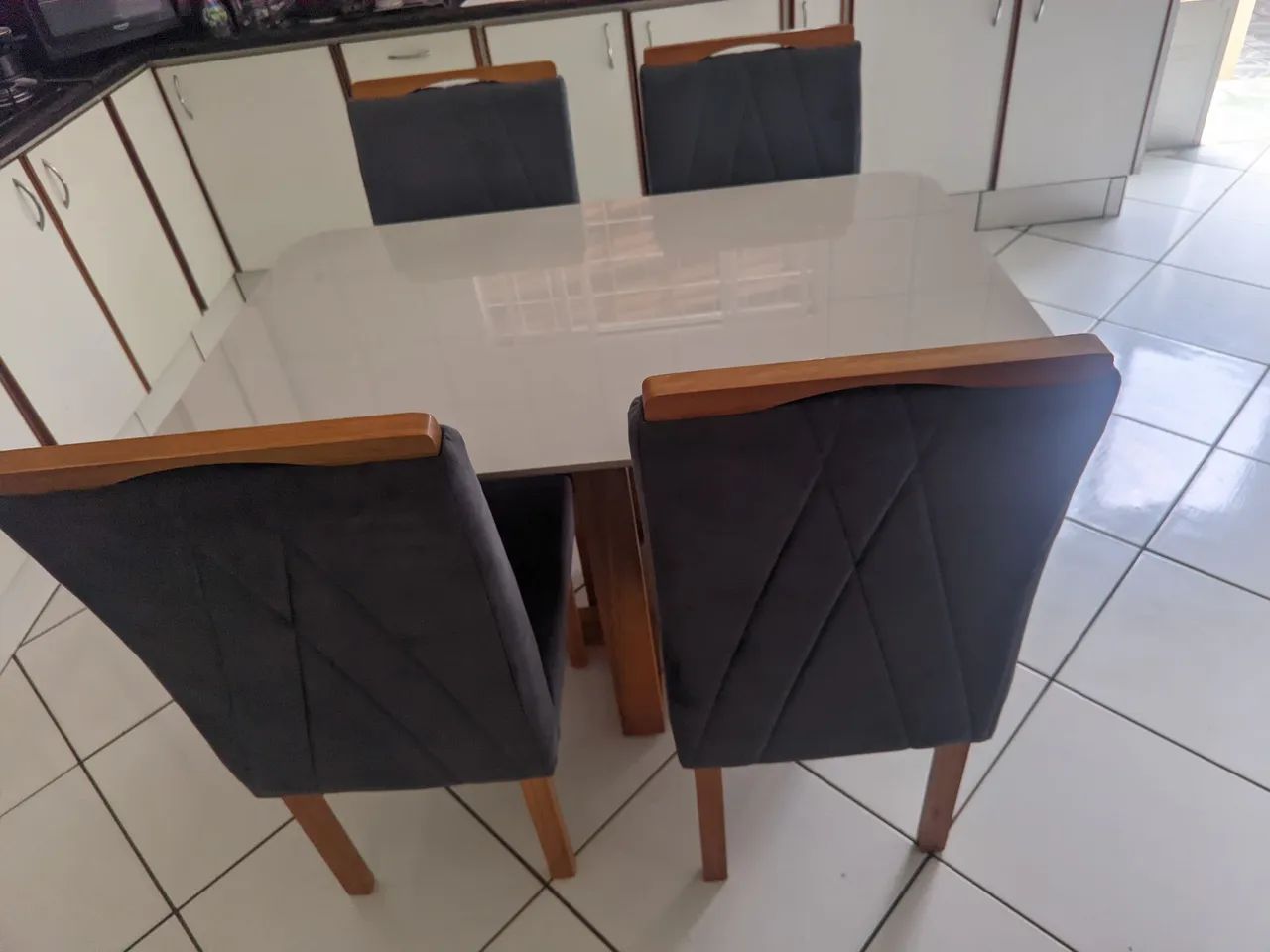 Mesa de jantar de vidro  - Foto 4