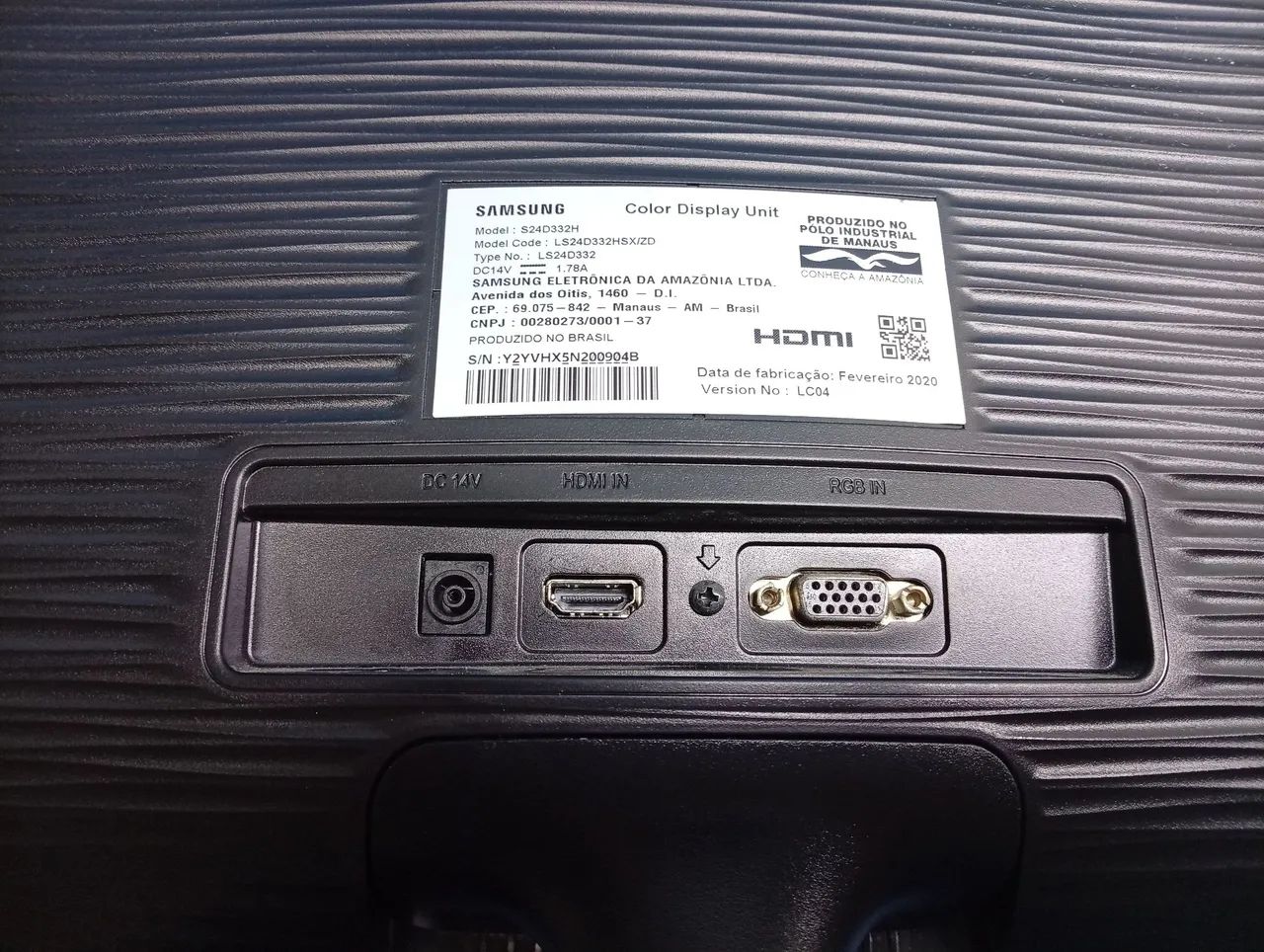 Monitor 24 polegadas Samsung Full HD VGA e HDMI c cabos  - Foto 5