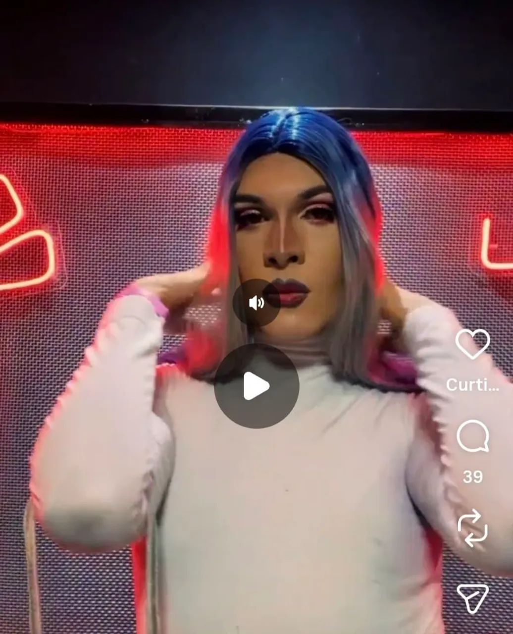 Peruca azul/cinza - Foto 4
