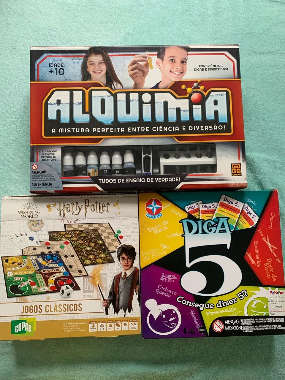 Jogos de tabuleiro Lote kit com 3 + um de brinde 