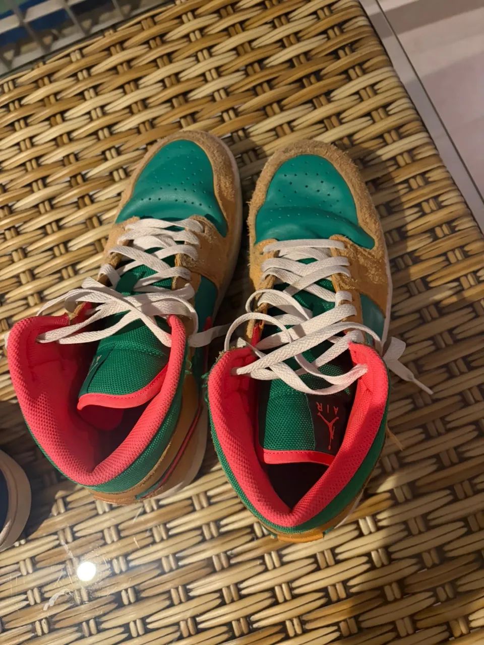 Nike Air Jordan 1 Mid (Wheat Watermelon) - Foto 3