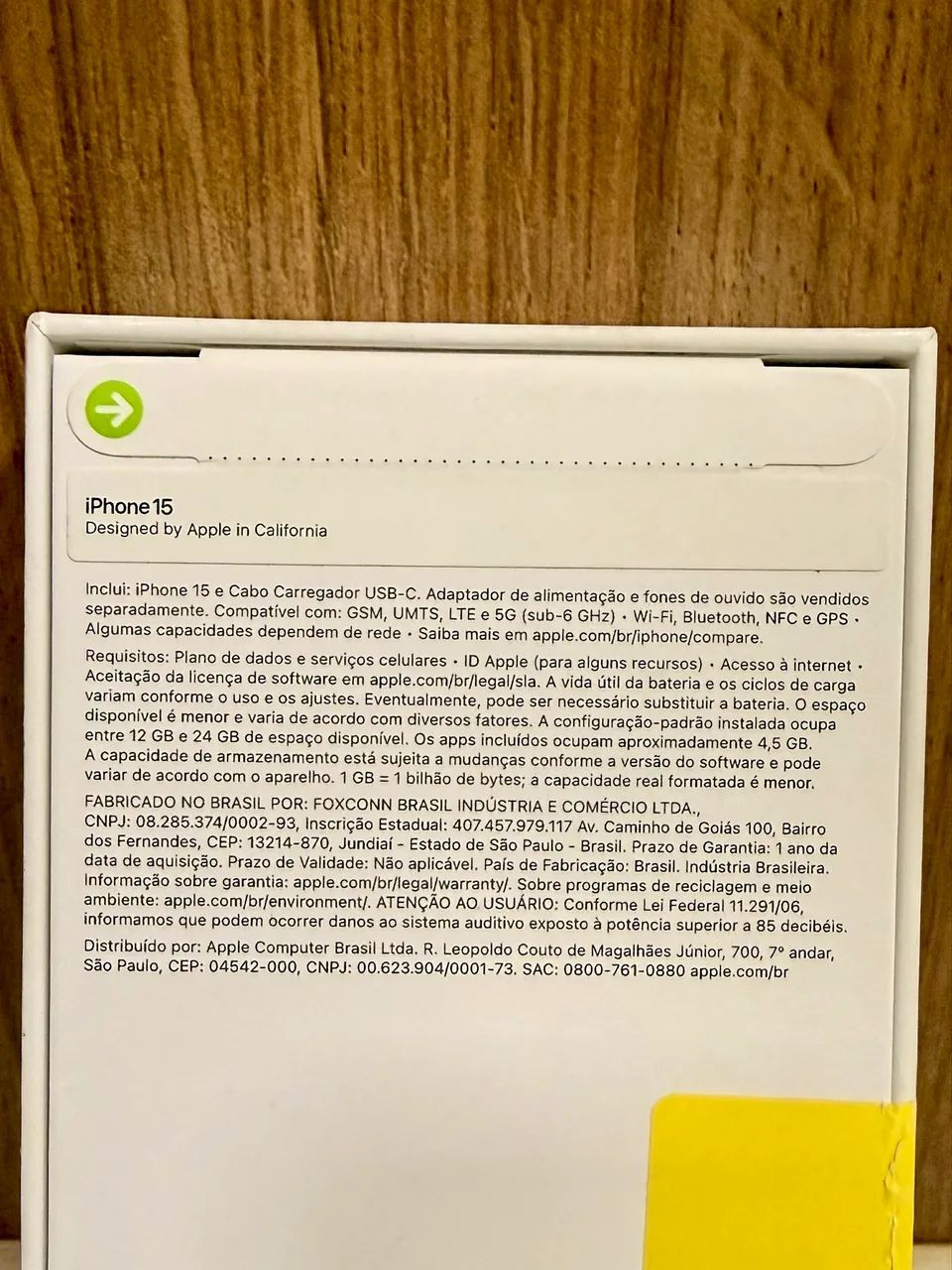 iPhone 15 256gb preto novo lacrado  - Foto 3