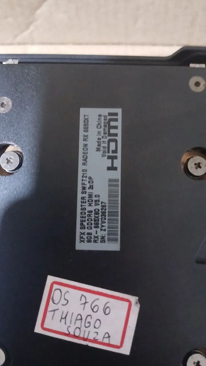 Radeon 6650xt (defeito) - Placas de Vídeo - Parquelândia