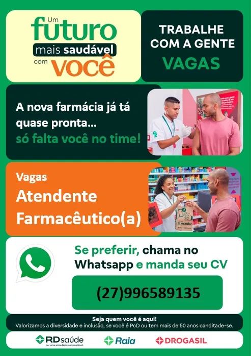Atendente de Farmácia DROGASIL