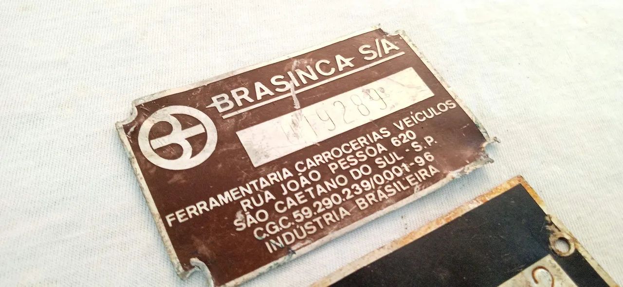 Placa identificação veículo cavo brasinca  - Foto 3