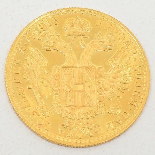 Moeda Austríaca de 1 Ducado em Ouro 22k - Foto 3