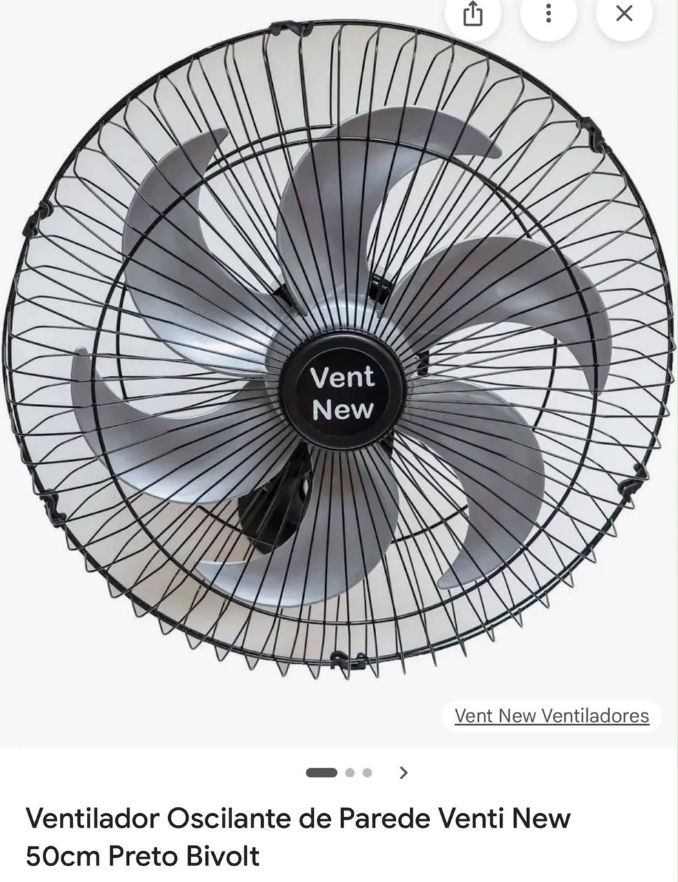 Ventilador de parede 