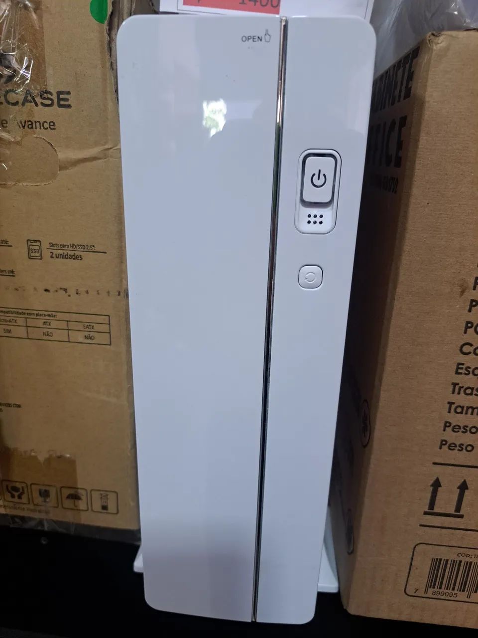 Cpu i5 7400 8 gigas ssd 240  monitor de 19 e cpu branco 