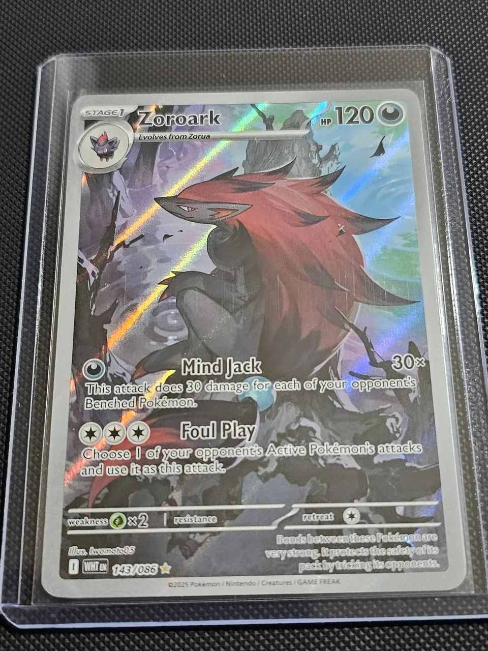 Carta pokemon zoroark em inglês 