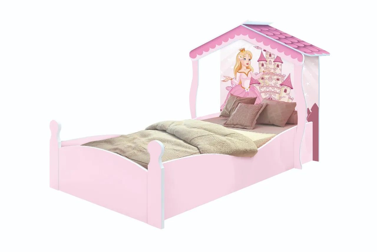 Cama princesa casa infantil 