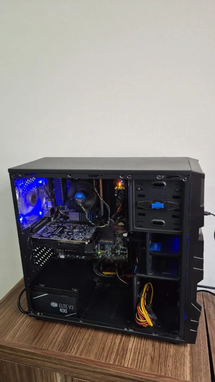 PC Completo Intel Core i5 RX 550 4GB SSD 240GB 8GB RAM + 2 Monitores LG - Foto 2