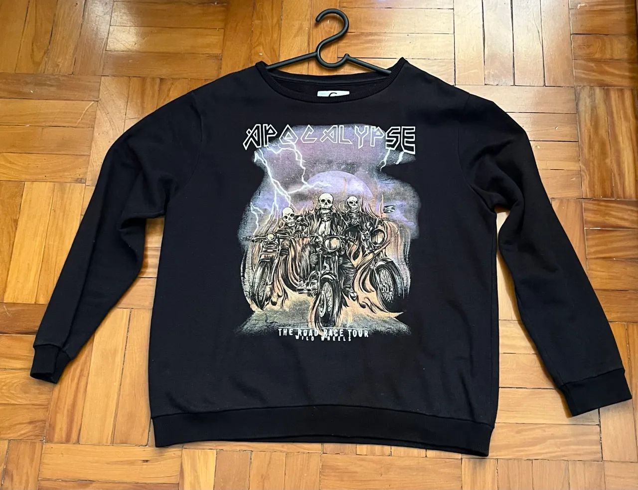Moletom Blue Steel preto estampado Original G 