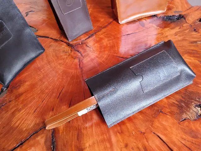Bolsa Porta Vinho de Couro 1 Garrafa - Foto 4