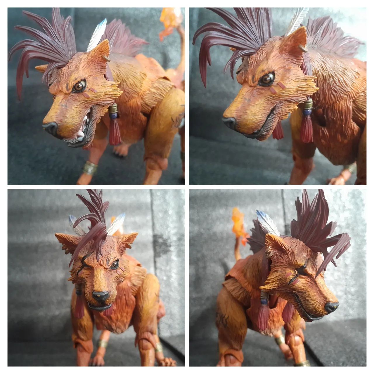 Play Arts Kai Red XIII Final Fantasy 7 Advent children Original Usado - Foto 6