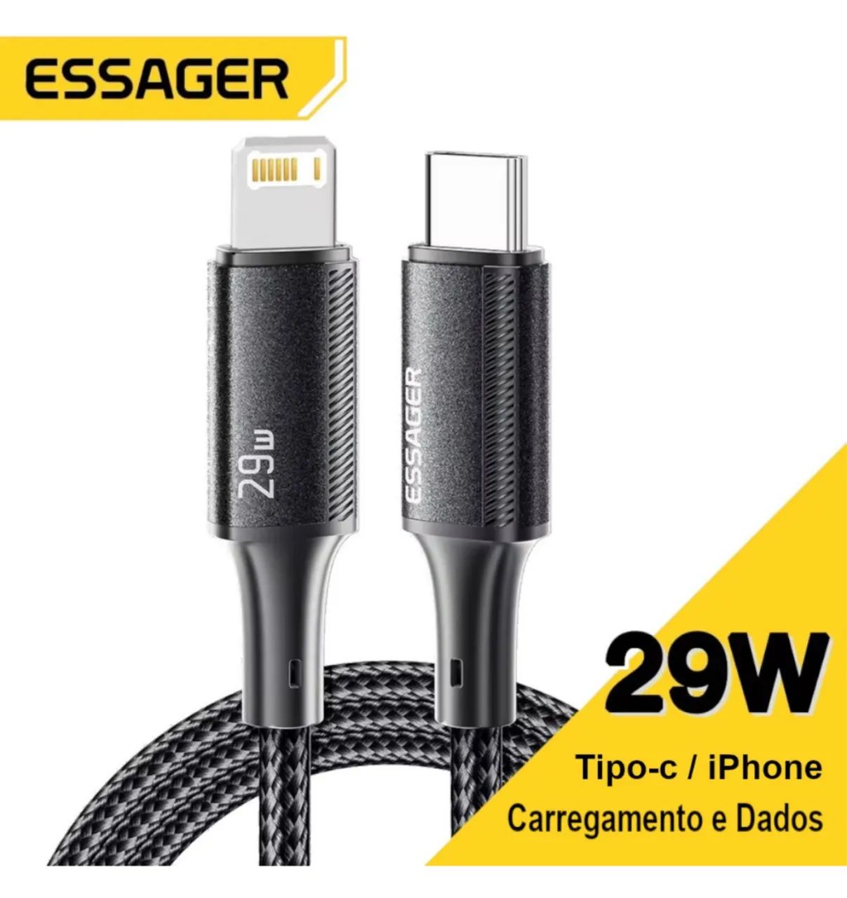 Cabo iPhone Tipo C Lightning  Pd29w Essager 2 Mts
