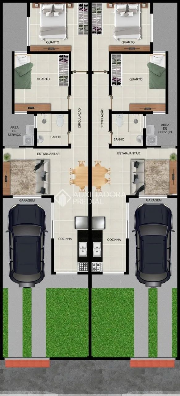 EXCELENTTE OPORTUNIDADE CASA GEMINADA NOVA - 2 DORMITORIOS - Foto 3