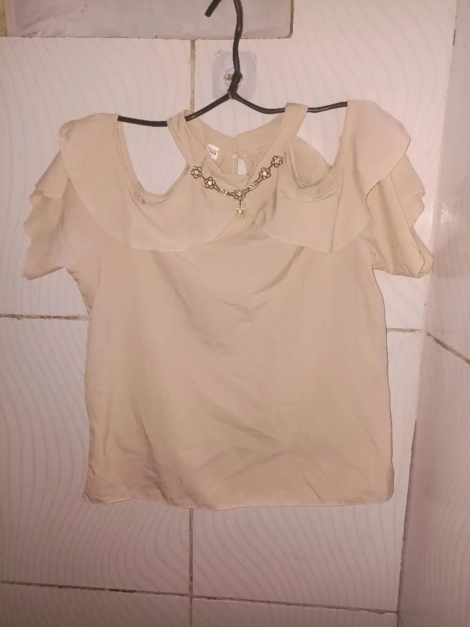 Camisa Bege M&S Feminino M  - Foto 3