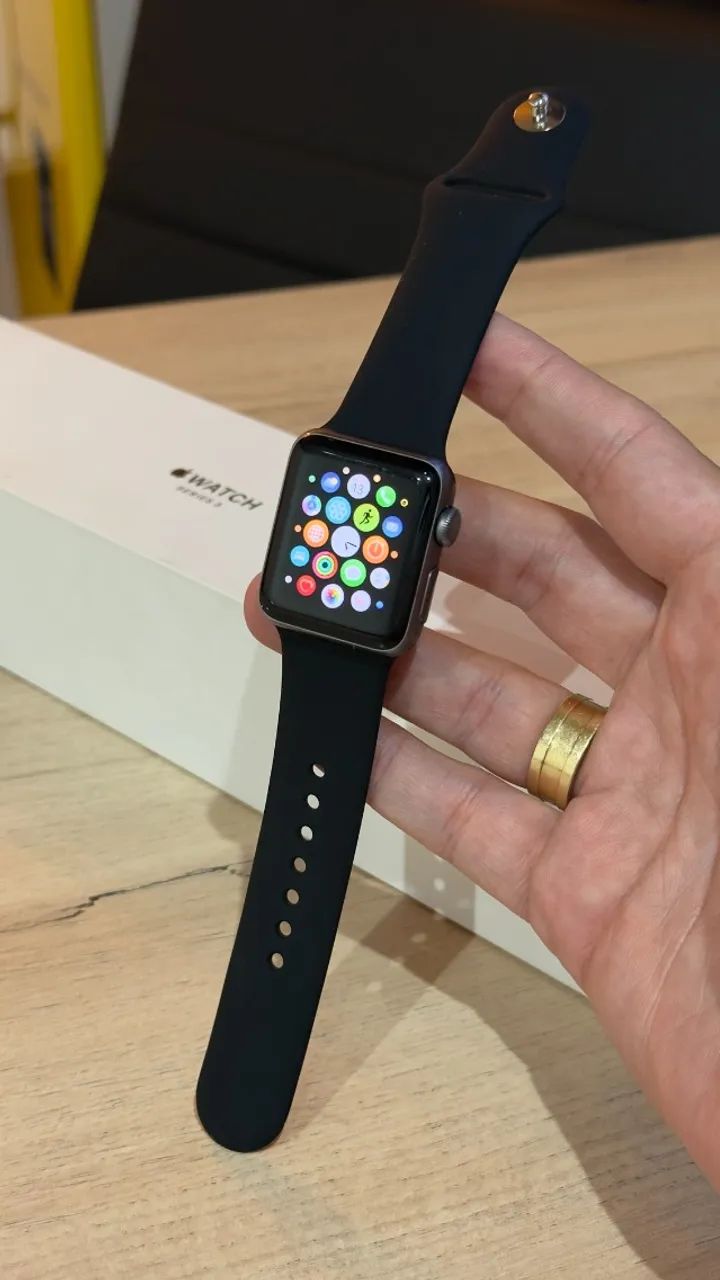 Apple Watch Series 3 38mm Space Gray - Loja física! Com 3 meses de