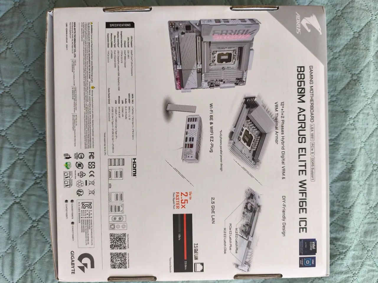 Placa mãe Aorus B860 elite wi-fi Ice - Foto 4