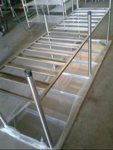 Bancada 1.90 x 70 x 90altura 100% em aço inox escovado aço - Foto 2