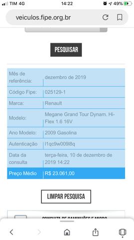 Megane Grand Tour 1.6 Dynam. Hi-flex 2009 16V Repasse abaixo da Fipe R$18.900,00 - Foto 5