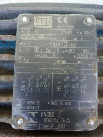 Motor eletrico trif baixa
