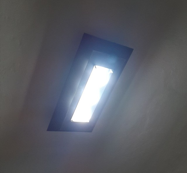 Luminária Plafon 3 Lâmpadas Preto Vidro Spacial  - Foto 2