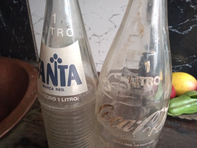 Garrafa coca cola fanta antiga  - Foto 2