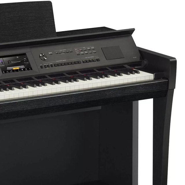 Piano Digital Yamaha Clavinova CVP 805 PE Polished Ebony com Banco Novo