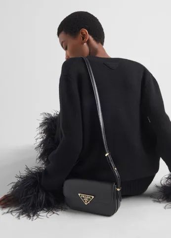 Bolsa prada em couro - Foto 6