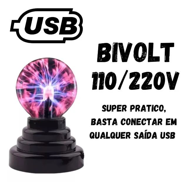 Bola De Cristal De Plasma - Esfera De Raios - Foto 3