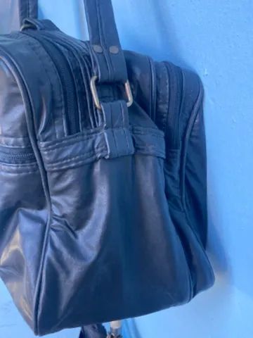 Bolsa de Couro Grande Preta - Foto 3