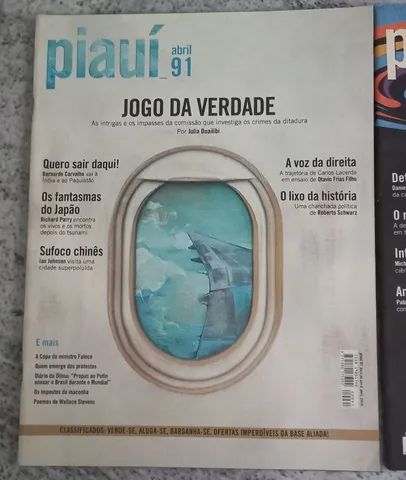 Revista Piauí livro ñ revistinha gibi antiguidade antigo coleção enfeite decoração  - Foto 2