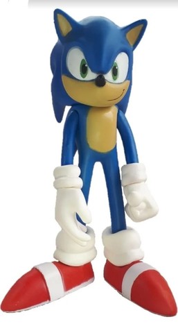 Boneco Sonic Azul Filme Brinquedo Macio 16cm Caneca Personalizada 350ml -  WIN Colecionáveis