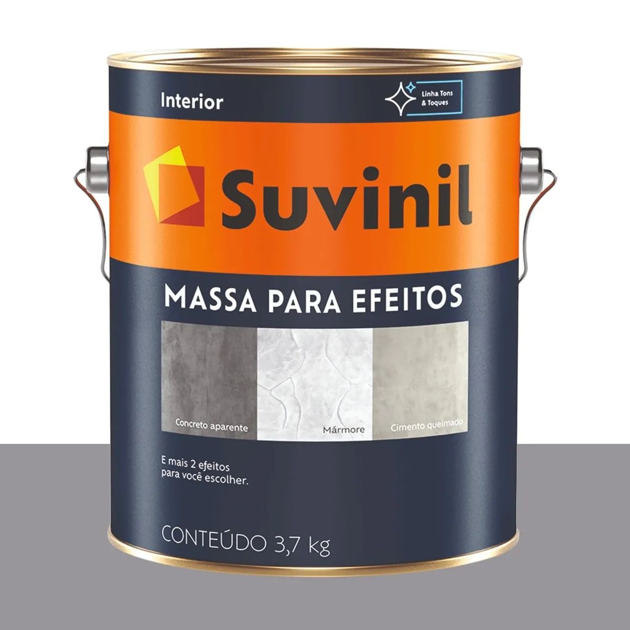 Massa para Efeito Mármore Suvinil Cinza-medieval 2,88 L
