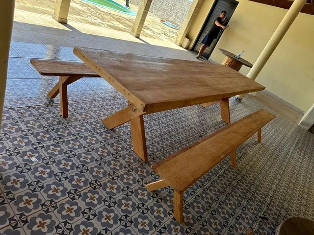 MESA COM BANCOS EM VÁRIOS TAMANHOS - Foto 2