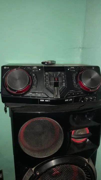 Som para casa - LG 600W - 2 caixas - Foto 2