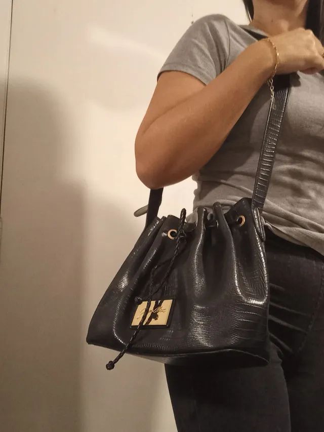 Bolsa saco preta  - Foto 5