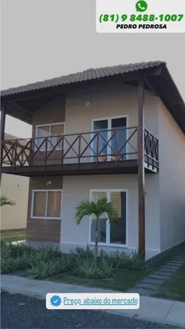 CARNEIROS - Casa de condomínio térrea com 106 m² com 3 quartos FRENTE MAR