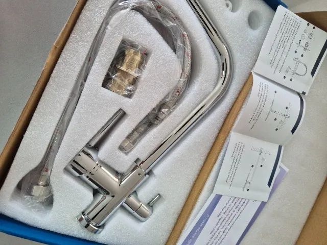 Torneira de cozinha monocomando cromada com filtro (Deckcasa/Deko) - Foto 6