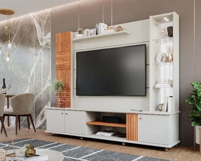 Home Riviera 100% MDF Para TV Ate 60" Polegadas (Novo)