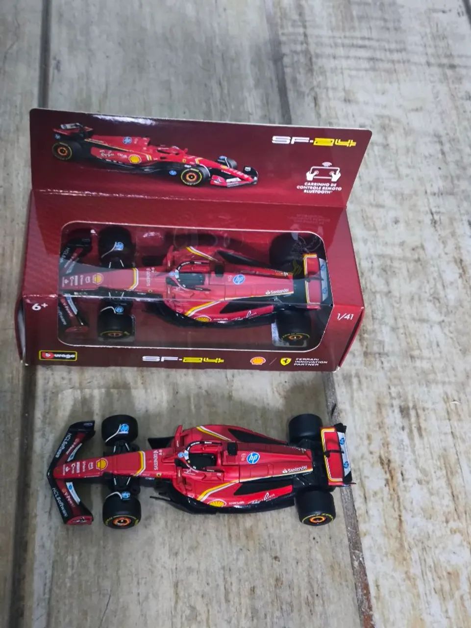 Carrinho coleção Ferrari Shell  controle bluetooth  - Foto 2