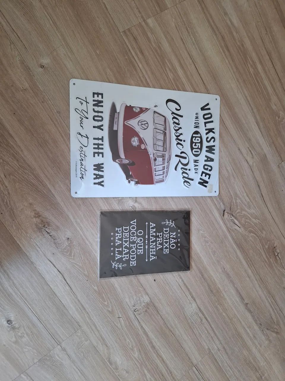 Placas Decorativas + balde de gelo novo
