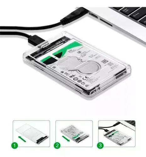 Case para HD USB 3.0 transmissão 6Gbps SATA 2.5' HHD ou SSD - Foto 4