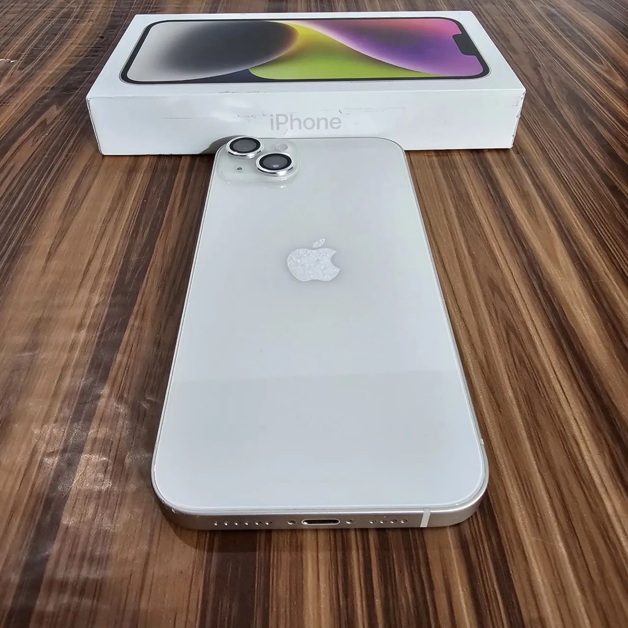 iPhone 14 Plus StarLight Chip Físico Armazenamento 128GB Saúde